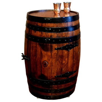 Shooter's Barrel Bar Cabinet