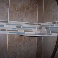corian shower shelf