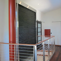 Brushed Nickel and Black Granite Water Feature - Products