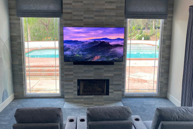 Example of an arts and crafts home design design in San Diego