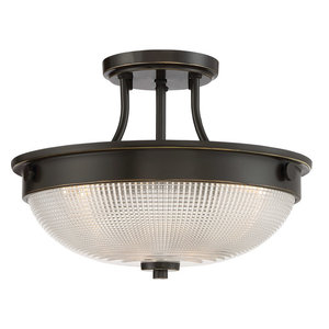 Semi Flush 3 Light Palladian Bronze Transitional Mount Semi Flush 3 Light Palladian Bronze