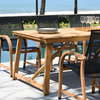 Lifestyle Garden Amazonia 9-Piece Certified Teak Outdoor Patio Dining Set