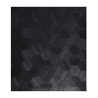 Lamborghini Hexagon Black textured Wallpaper 3D Geometric, 27 Inc X 33 Ft Roll