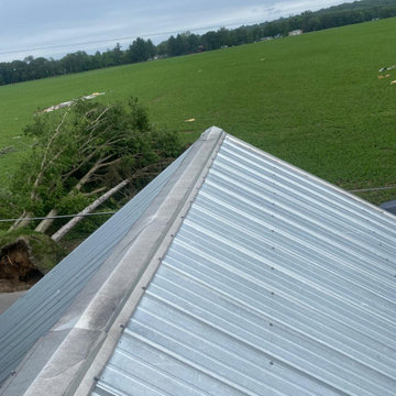 Emergency Metal Roof Storm Damage Repair