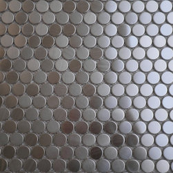 Stainless Steel Penny round Metal Mosaic Tile - Mosaic Tile