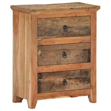vidaXL Sideboard Storage Buffet Cabinet Solid Wood Acacia and Reclaimed Wood
