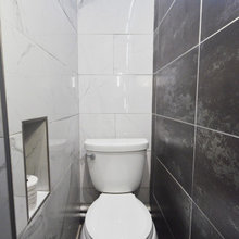 Long narrow bathroom