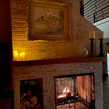 German Smearing fireplace