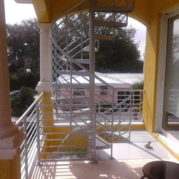 5 Foot Diameter Horizontal Spiral Stairs - Products