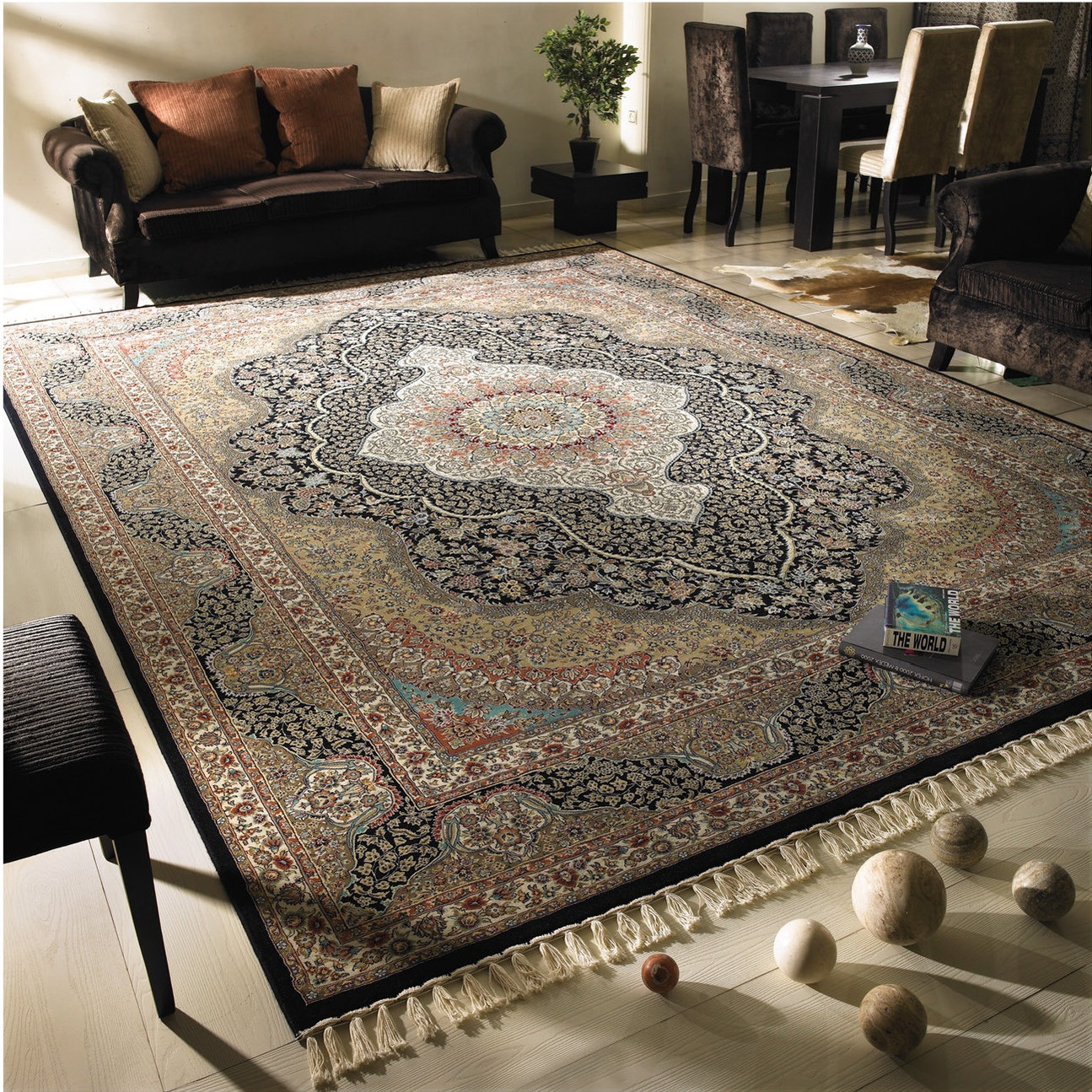 Machine made persian rug and carpet