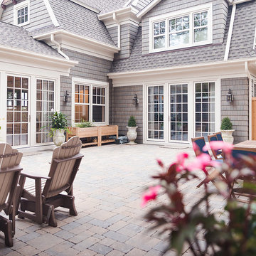 Patio of Zero Energy Ready Home with Gambrel Roof