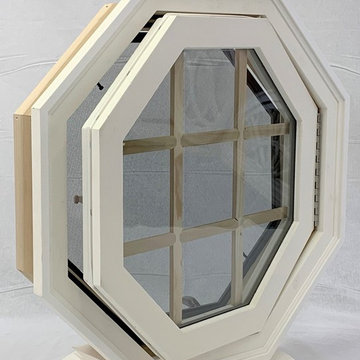 VINYL OPERATING OCTAGON WINDOW