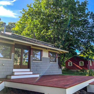 Exotic Tigerwood Deck in Concord, MA