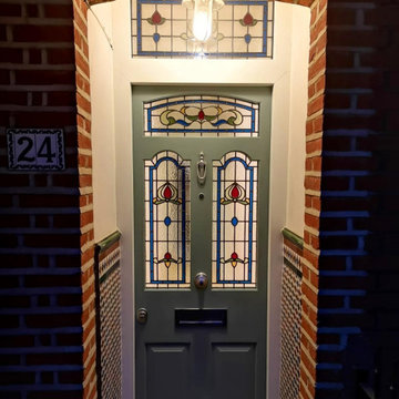 Bespoke Stained Glass Security Door
