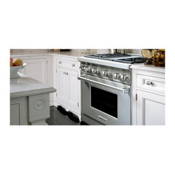 Wolf 36" Gas 4 Burner Range, Stainless Steel Natural Gas | GR364C - Gas Ranges And Electric Ranges