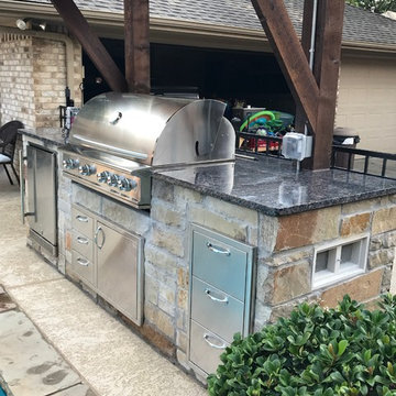Lean-To Outdoor Kitchen