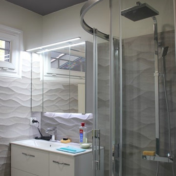 Rénovation d'une salle d'eau, d'un couloir, d'une chambre et wc