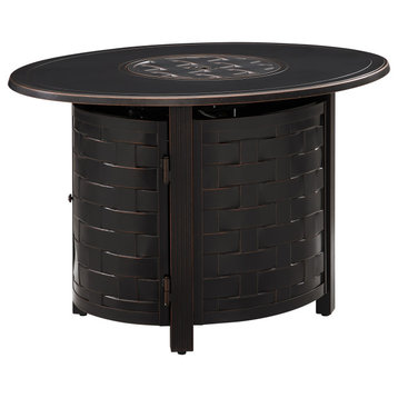 Nelson Oval Aluminum LPG/NG Fire Pit