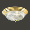 Ceiling Lights Brass Flush Mount Swirl Light 11 1/4"D