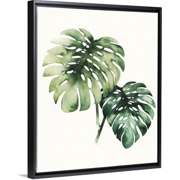 "Tropical Plant II" Floating Frame Canvas Art, 26"x32"x1.75"