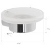 Noe Valley Round Wall Mounted Bar Soap Dish, Polished Chrome