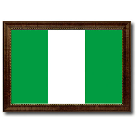 Nigeria Country Flag Canvas Print, 15"x21"