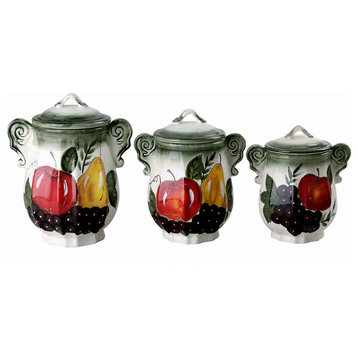 Regina Set of 3 Canister Set-By Lorren home Trends