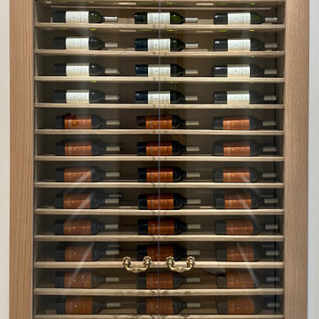 Clearwater, FL - Frameless Glass Doors Wine Cabinet