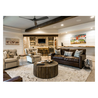 Cavender Basement - Farmhouse - Basement - Atlanta - by Hart & Lock ...