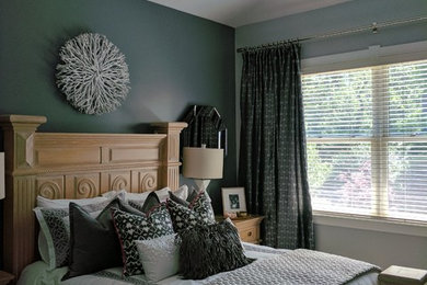 Inspiration for a transitional bedroom remodel in St Louis