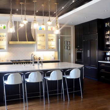 Handcrafter Plato Cabinetry Complements LaCornue Range