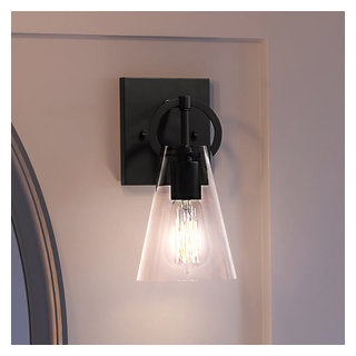 Luxury New Traditional Wall Sconce, Matte Black, UEX2548 - Transitional ...