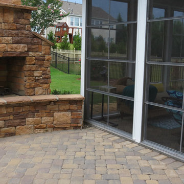 Deck and Patio with Fireplace