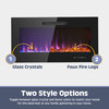 LED Electric Fireplace Insert and Wall Mounted Fireplace, 42"