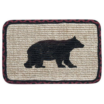 Cabin Bear Wicker Weave Placemat 13"x19"