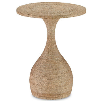 Currey and Company Simo - 26" Accent Table, Natural Finish