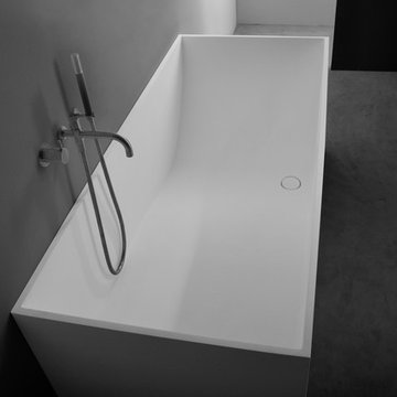 Amazing Solid Surface Bathtubs in white matte finish