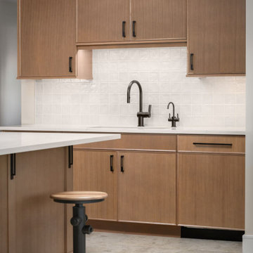 Warm Modern Gathering Kitchen