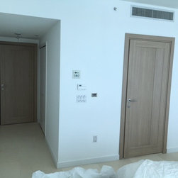 Modern Interior Door Finished in Light Oak - Interior Doors