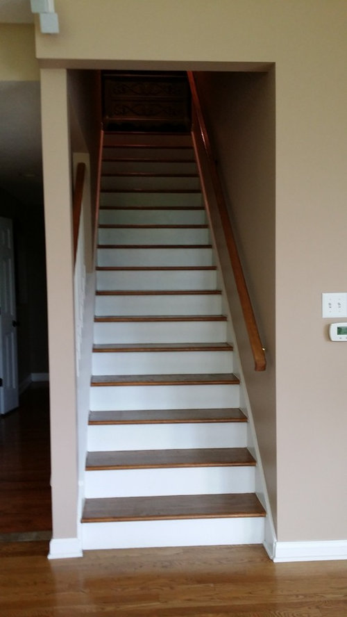 Opened up staircase