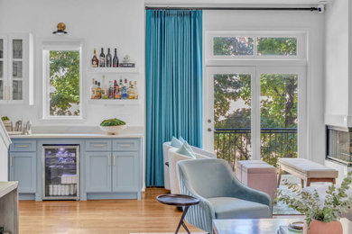 Example of a 1950s home bar design in Dallas