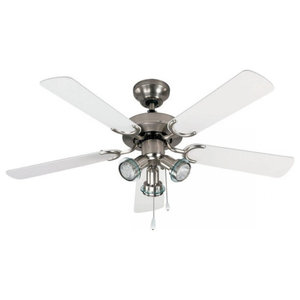 Canarm 42 Ceiling Fan Cf42nep4bn Brushed Nickel Transitional Ceiling Fans By Lighting And Locks Houzz