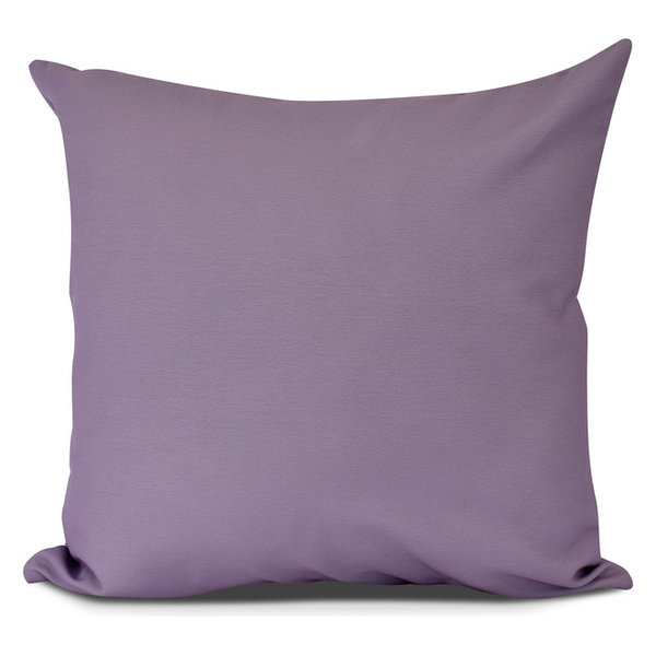 Solid Outdoor Pillow, Purple,20 x 20 inch