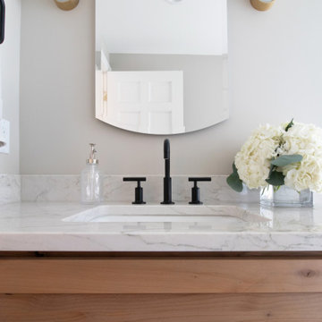 Wet Room Oasis versus Cigar Lounge Style in Dual Bath Remodel