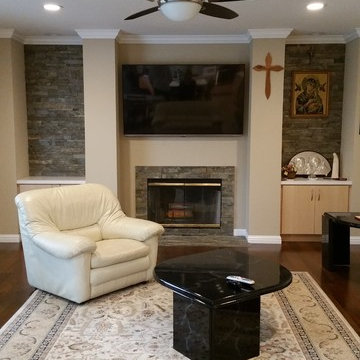 Family Room with fireplace