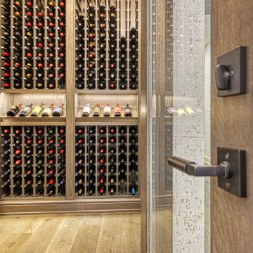 Modern Oak Wine Cellar in West Loop, Chicago
