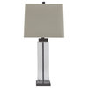 Alvaro Glass Table Lamp, Clear/Bronze L431374