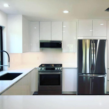 Austin, TX - Super White Vicostone Quartz - Kitchen