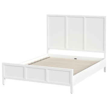 Company Lark Queen Size Bed, White
