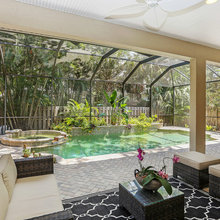 Pool Herringbone Deck